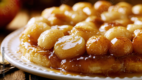 Glazed Donut Bites on White Plate
