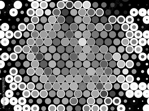 Foto Abstract circles form a mesmerizing pattern