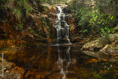 cachoeira na cidade de Grão Mogol, Estado de Minas Gerais, Brasil