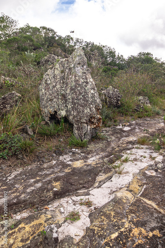 Paisagem natural na cidade de Grão Mogol, Estado de Minas Gerais, Brasil