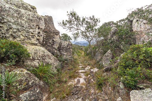 Paisagem natural na cidade de Grão Mogol, Estado de Minas Gerais, Brasil