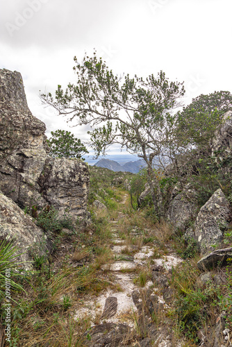 Paisagem natural na cidade de Grão Mogol, Estado de Minas Gerais, Brasil