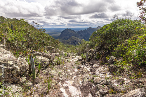 Paisagem natural na cidade de Grão Mogol, Estado de Minas Gerais, Brasil