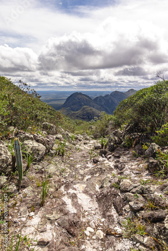 Paisagem natural na cidade de Grão Mogol, Estado de Minas Gerais, Brasil