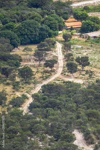 Paisagem natural na cidade de Grão Mogol, Estado de Minas Gerais, Brasil