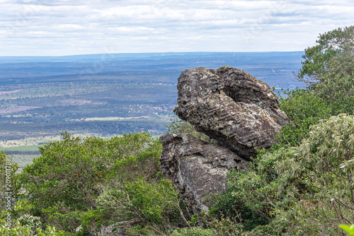 Paisagem natural na cidade de Grão Mogol, Estado de Minas Gerais, Brasil