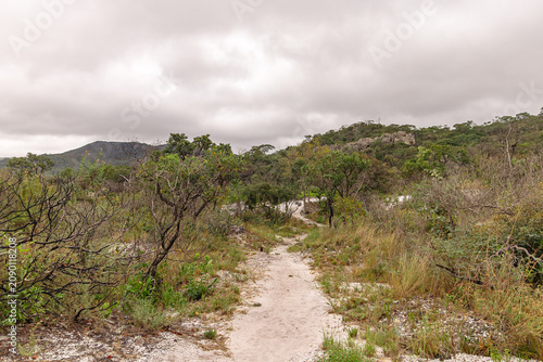 Paisagem natural na cidade de Grão Mogol, Estado de Minas Gerais, Brasil