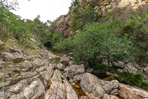 Paisagem natural na cidade de Grão Mogol, Estado de Minas Gerais, Brasil