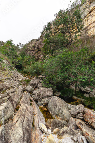 Paisagem natural na cidade de Grão Mogol, Estado de Minas Gerais, Brasil
