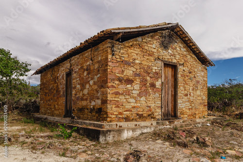 casa histórica na cidade de Grão Mogol, Estado de Minas Gerais, Brasil