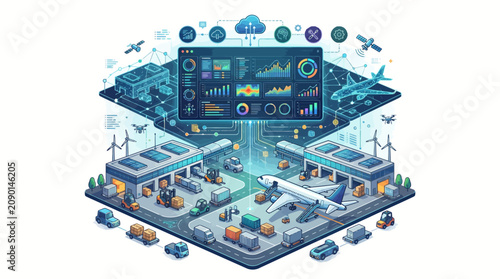 Smart City Logistics and Transportation Network Management System.