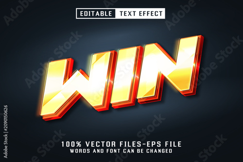 Win Neon Style - Editable Text Effect