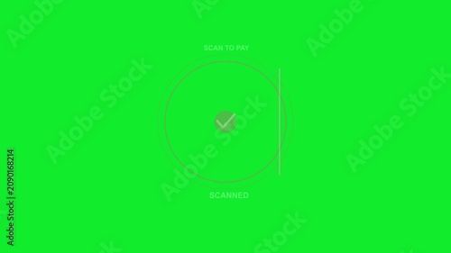 A vibrant green screen user interface element displaying 
