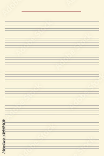 Blank Sheet Music Manuscript Paper Template