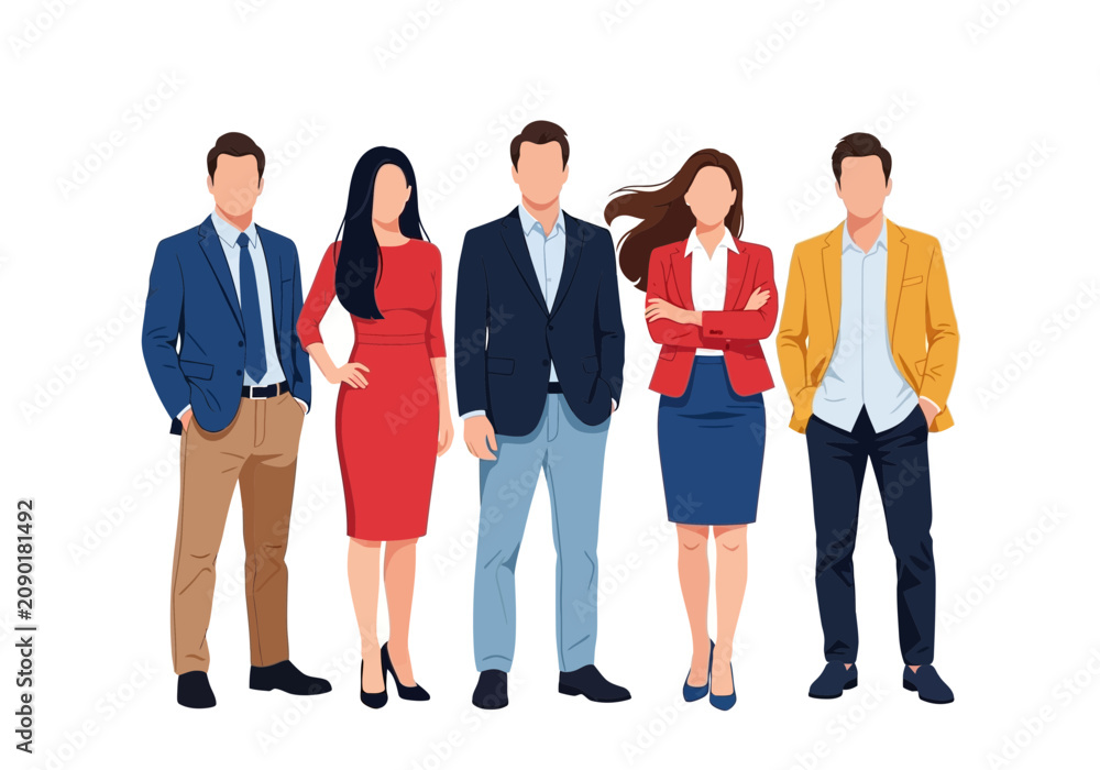 Obraz premium Group of professional business people standing together