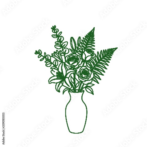 vase with flowers