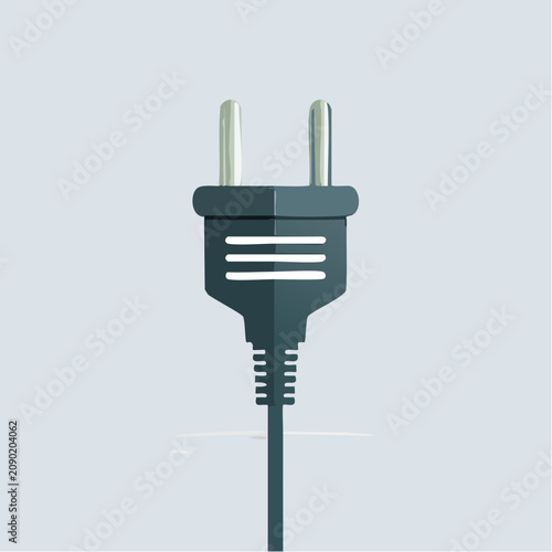 Close Up of Electrical Plug Connector.