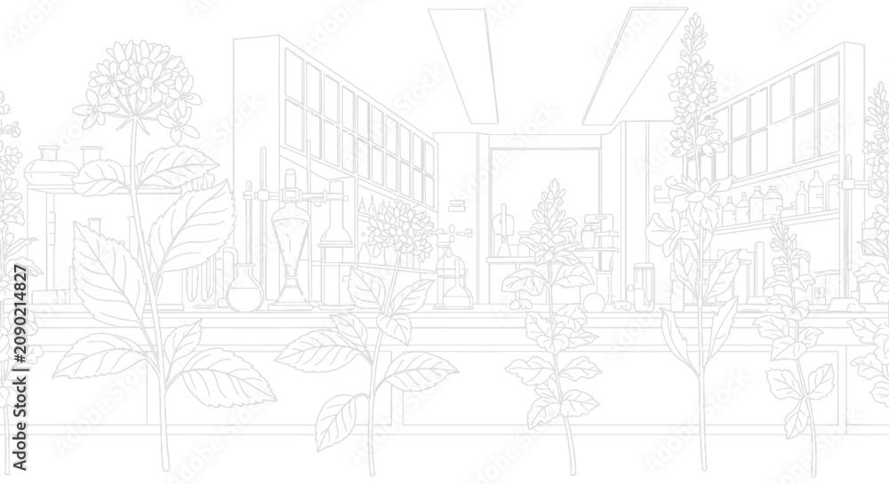 Fototapeta premium Cityscape with buildings and trees.