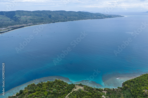 Aerial View of Krueng Raya Bay and Expansive Coastline in Sumatra