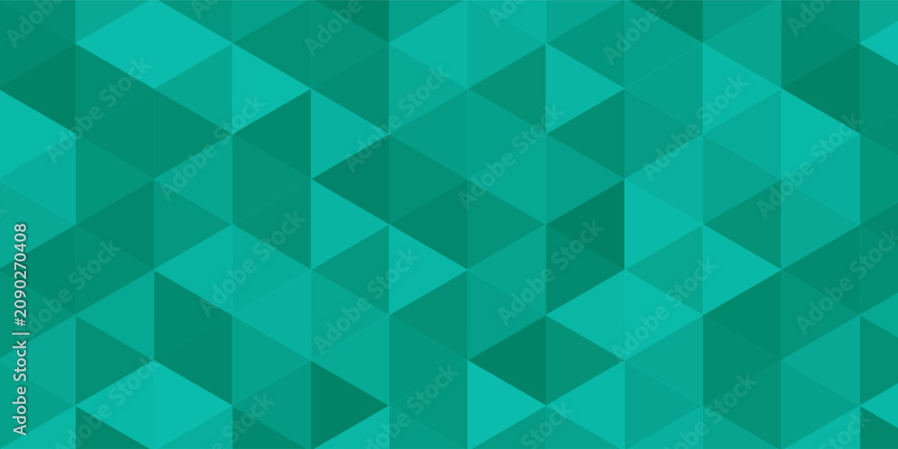 Obraz premium abstract triangle green diamond style pattern.