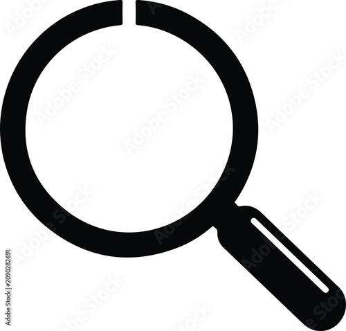 Photos Magnifying glass icon for search and investigation