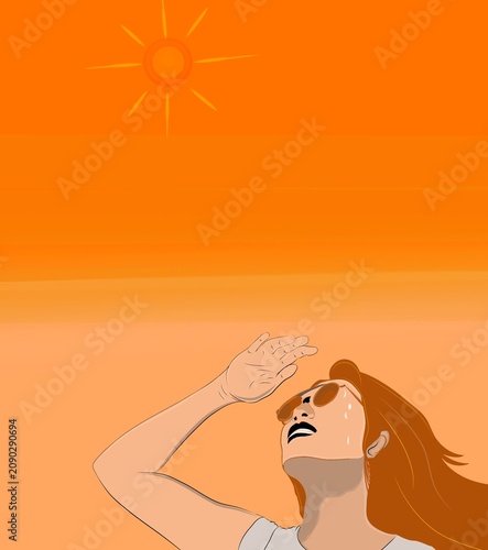 Illustration of conditions during summer