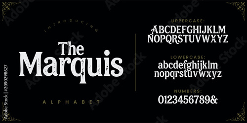 The Marquis Classic Serif Font for Professional Editorial Layout and High End Branding