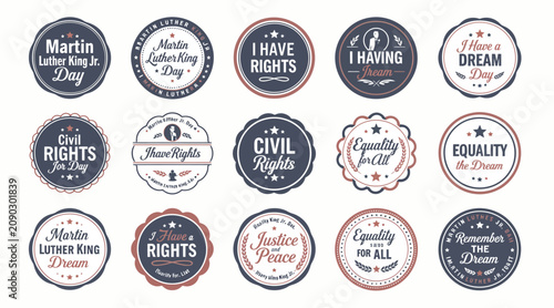 Martin Luther King Day, civil rights badges