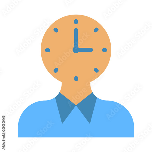 Billede på lærred Surreal Icon - Flat Color