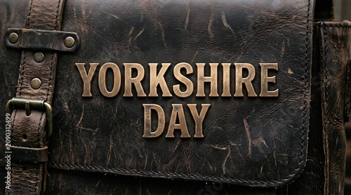 Yorkshire day celebration with leather background yorkshire celebration