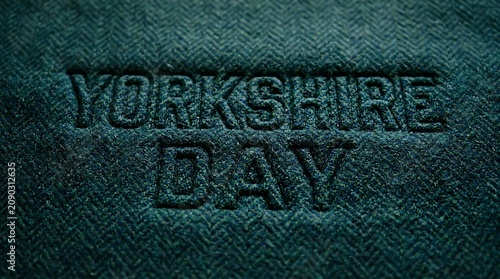 Yorkshire bay text on textured background with yorkshire background textured