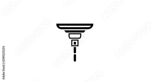 CNC Milling Machine Spindle Icon Vector Illustration