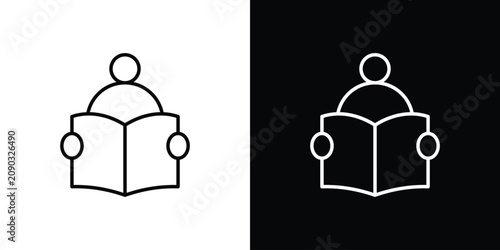 Fotografie Book open reader icon