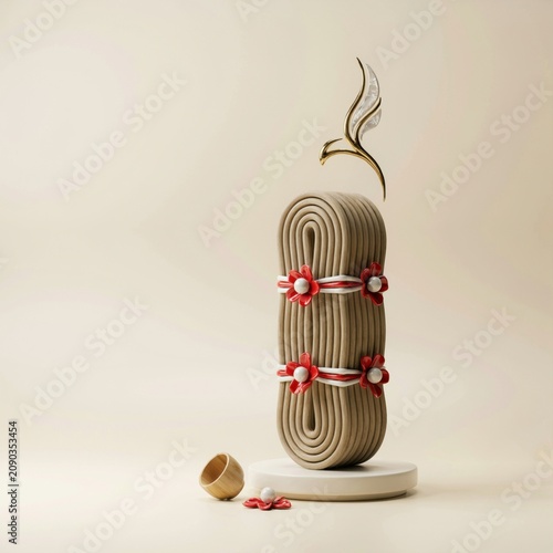 Intricate cake design commemorating Indonesia Independence Day