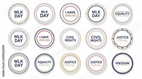 mlk day, civil rights badges