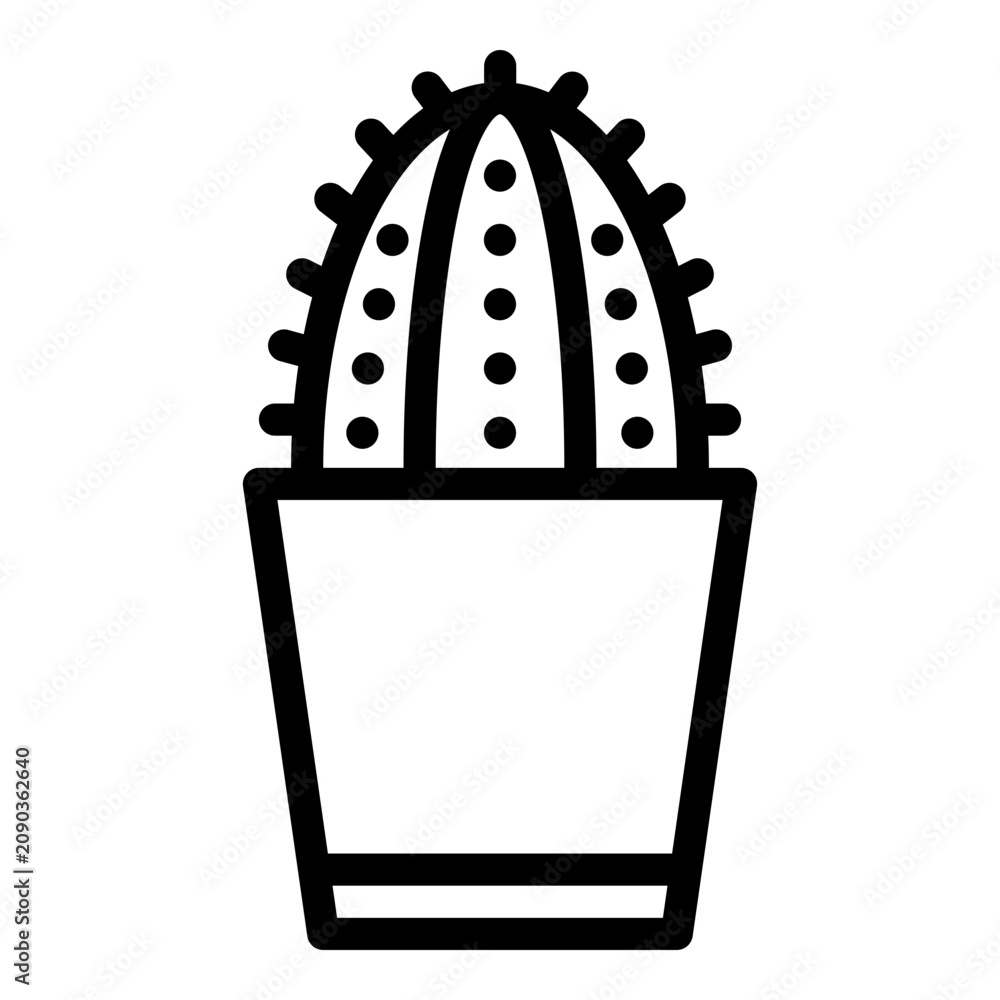 Fototapeta premium mini cactus icon