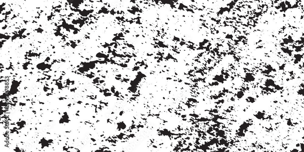 Fototapeta premium Grunge overlay vector grainy letterpress textures. Distressed dust pattern texture. Black stippled sand wavy texture. Illustration noise speckle wallpaper for banner, poster.