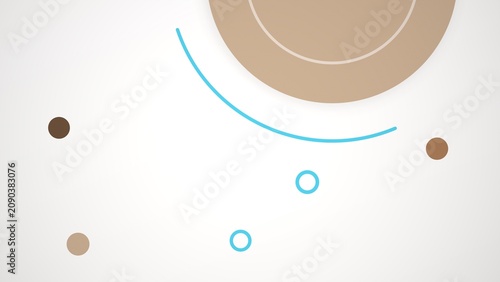 Floating Circle Composition Background