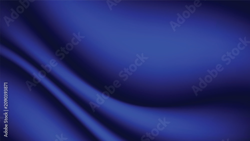 blue fabric background. luxury cloth smooth texture with wavy creased and blank space