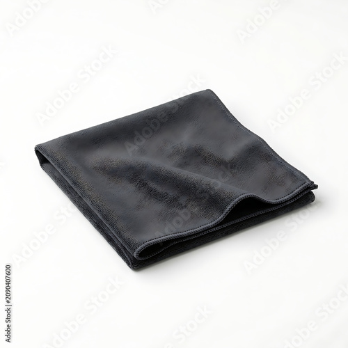 White microfiber jewelry polishing cloth mockup with copy space