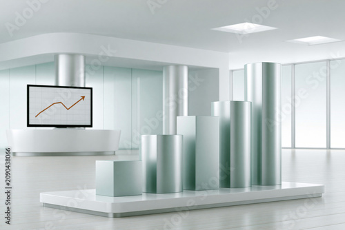 A sleek and modern magazine-style photograph of an investment portfolio, with small-cap stocks taking center stage, illustrating their potential for substantial returns, captured in a high-tech