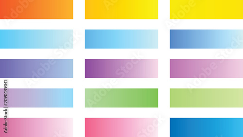 Obraz na płótnie Digital art creation multi color palette template vector