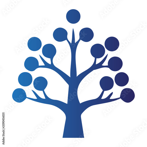 Obraz na płótnie Family Cousins Day Tree Illustration