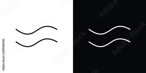 Fotografía Approximately equal icon thin symbol group. EPS10