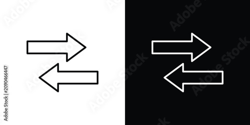 Foto Compare icon thin symbol group. EPS10