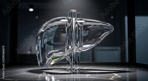 Close up of a modern silver faucet with water stream.