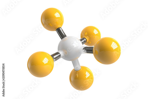 Bent hydrogen sulfide molecule featuring polar bonds  isolated on transparent background, Clipart png