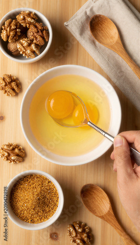 Baking Ingredients Flat Lay