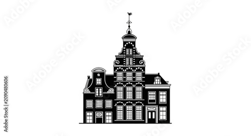 Obraz na plátně vector illustration of a church