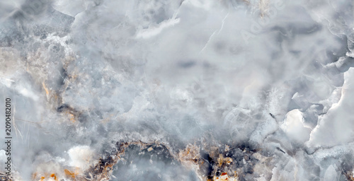 Fotografie Luxury beige onyx marble texture background with natural veins , Light grey and